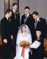 Bride with Groomsmen
